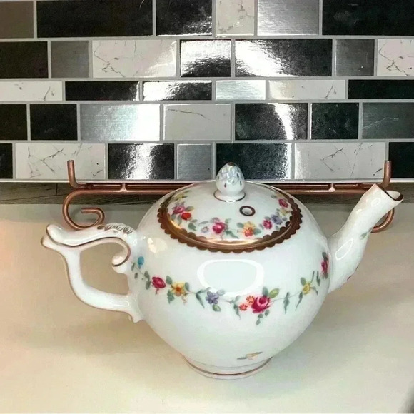 Vintage Chelsea-Derby Miniature Teapot and Cover 1985 (made) Franklin Mint - Picture 10 of 16